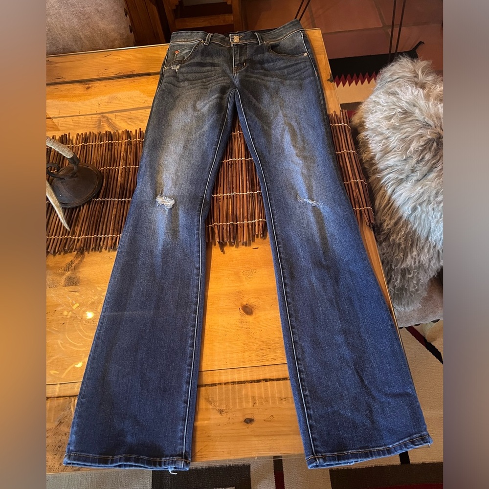 Hudson Beth Mid-Rise Baby Boot Cut Distressed Sz 29